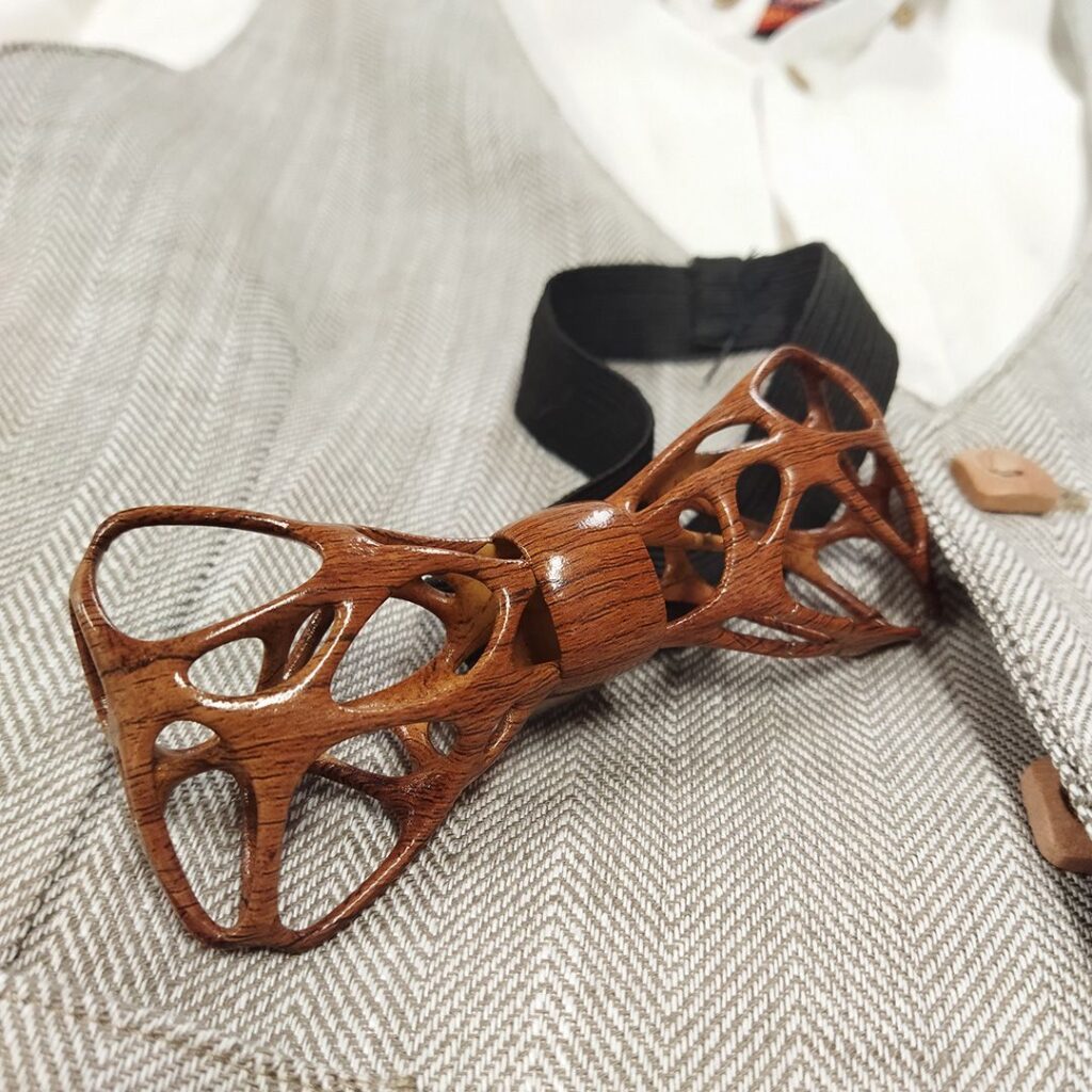 3d printed Bowtie Parametric bowtie 3d printed by Evan Thomas
