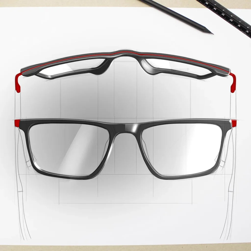 Glasses-1080-20190109 Concept sketch of glasses by Evan Thomas