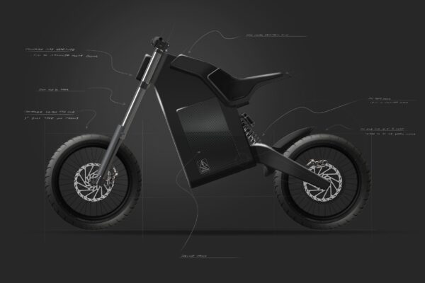 Ebike Concepts Concept sketch of Electric moped by Evan Thomas
